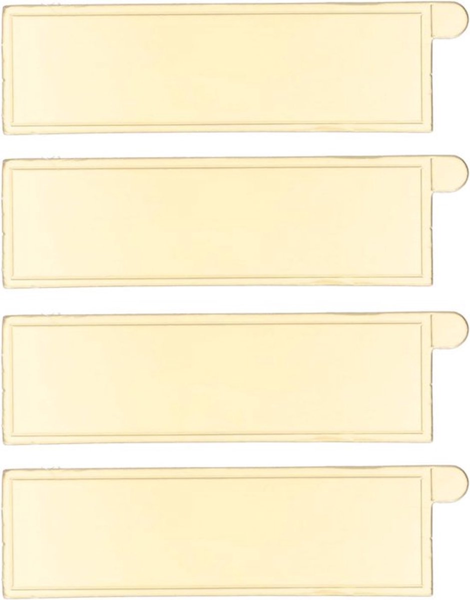 Taartbord Gouden Karton - 100 stuks - 13 x 4 cm - Voedselveilig - Taartplateau - Dessertweergave