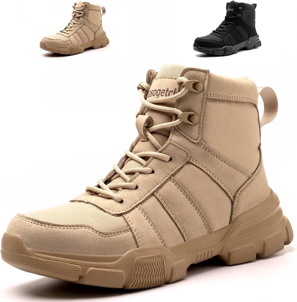 Veiligheidslaarzen Lichtgewicht Stalen Neus Laarzen Mannen Vrouwen Comfortabele Werklaarzen Schoenen