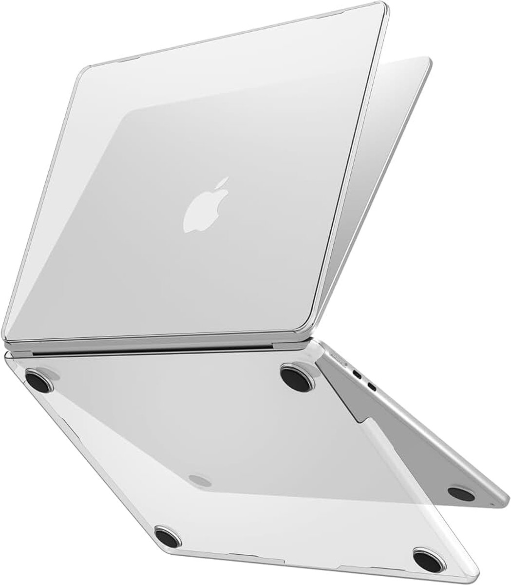 Harde hoes voor MacBook Air 13 inch 2025 2024 2023 2022, M4 A3240, M3 A3113, M2 A2681, laptophoes voor MacBook Air 13,6 inch - transparant