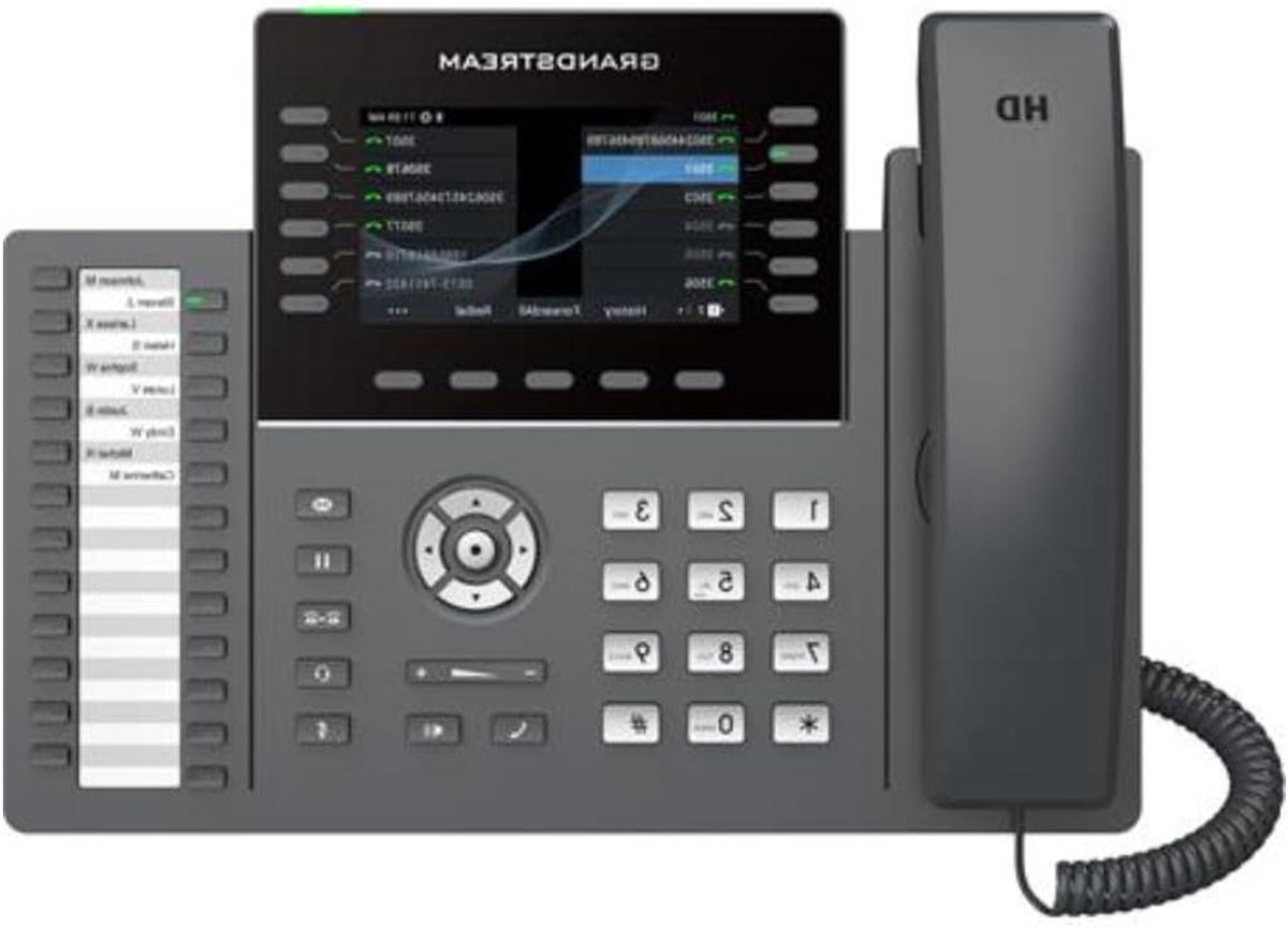 IP Telefoon - VoIP Telefoon - Zakelijk Bellen - HD Audio - Gigabit Ethernet - Zwart