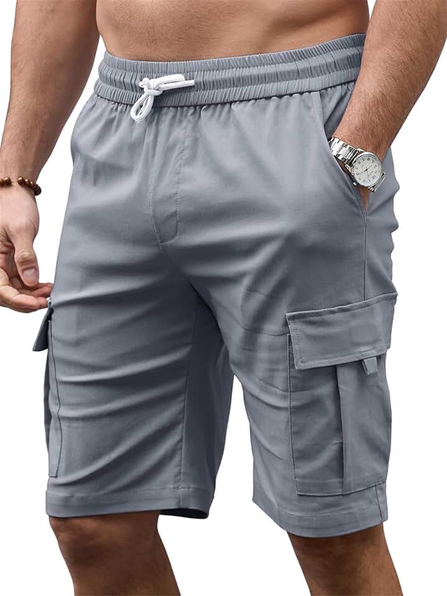 Shorts Zomer Bermuda Casual Cargo Shorts Sport Elastische Taille Casual Werk met Zakken Hardlopen Wandelen