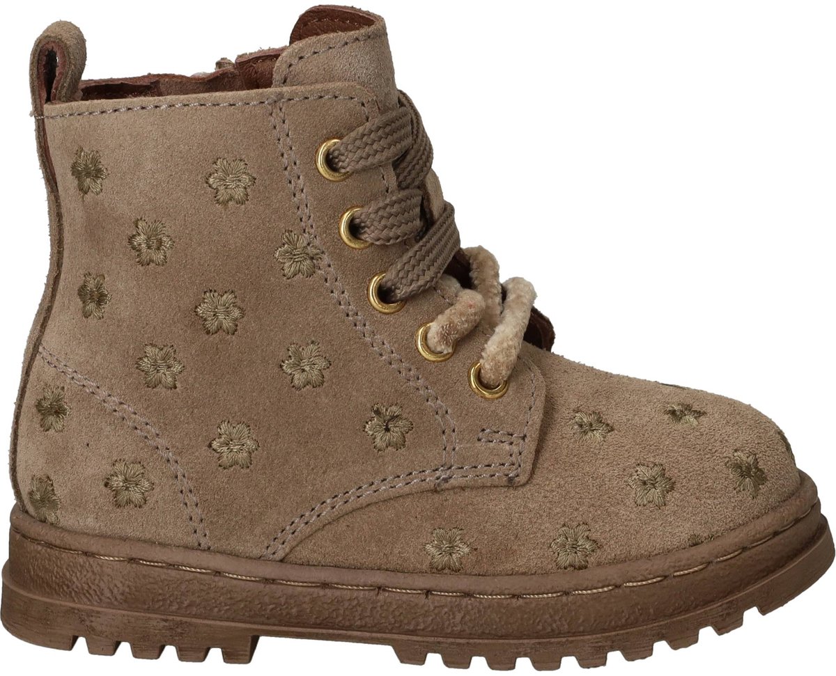 IK-KE Veterboots - Meisjes - Taupe - Maat:22