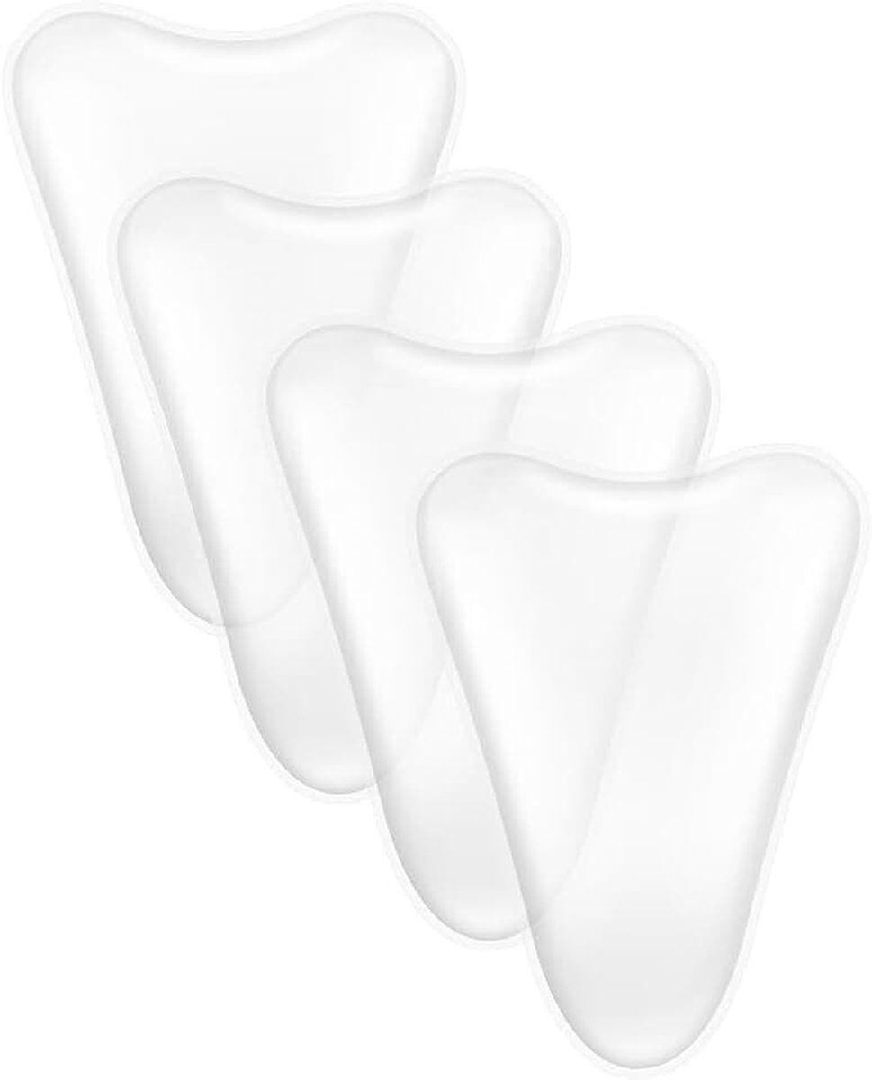 4 Stuks Camel Toe Pads Yvormige Inlegkruisjes Zelfklevende Onzichtbare Herbruikbare Slip Pads Naadloze Inleggers Voor Ondergoed Badkleding Leggings en Strakke Kleding