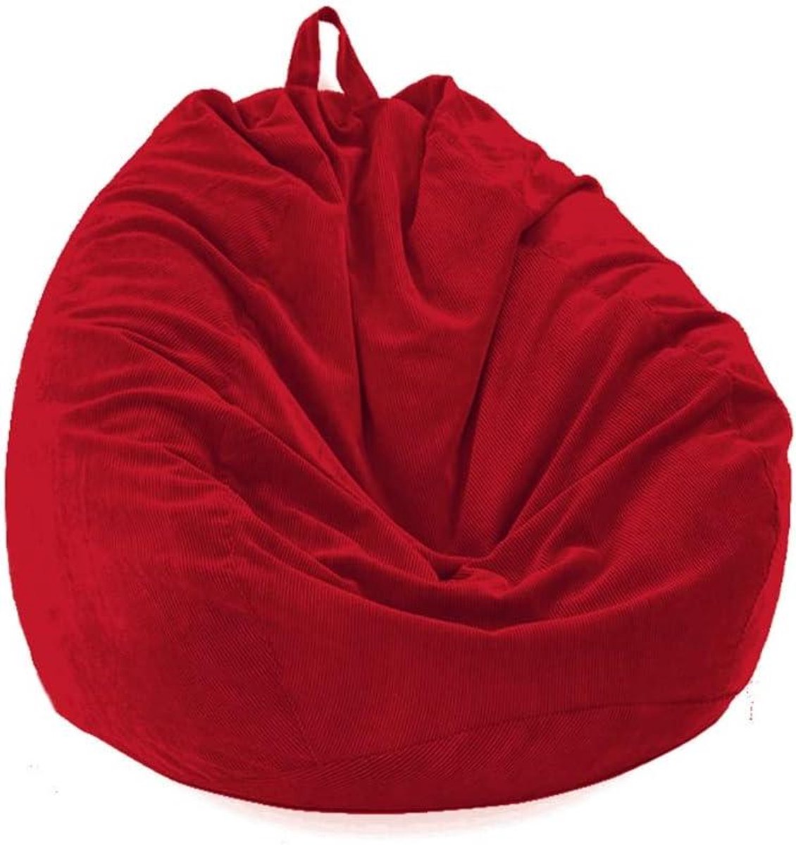 Zitzakhoes - Luie bank - Opbergen en relaxen - Met handgreep - 70x80cm - Robijnrood