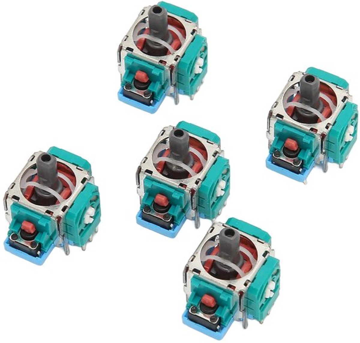 Vervangende Joystick - Analoge 3D-Module - Hoogwaardige Kwaliteit - Compact Formaat - Duimstokken - Voor PS5 - 5 Stuks