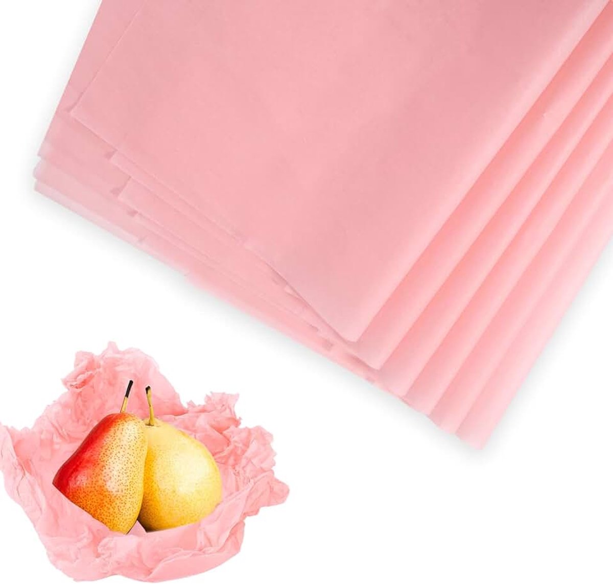 25 Vellen Zuurvrij Vloeipapier, 50,8x76,2cm Zuurvrij Archiverend Inpakpapier voor Opslag Verpakking Bescherming van Kleding en Linnen Cadeaus (Roze)