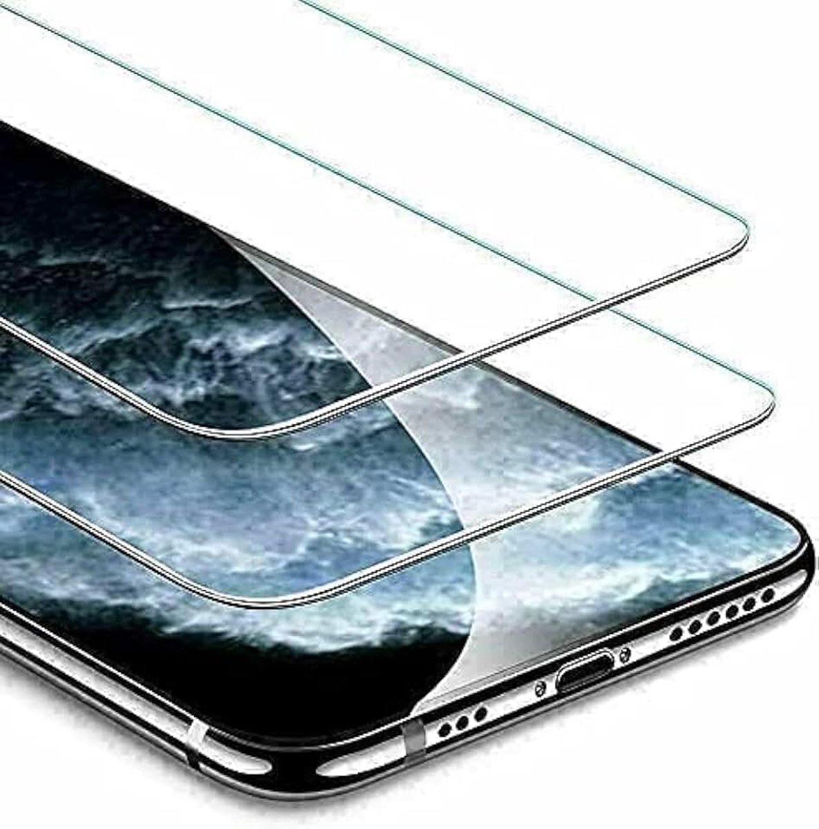 Pantserfolie, 2 stuks, compatibel met Xiaomi Redmi Note 11, Redmi Note 11s, displaybeschermfolie, geen glas, 100% vingerafdruksensor, nano-glas 9H glas