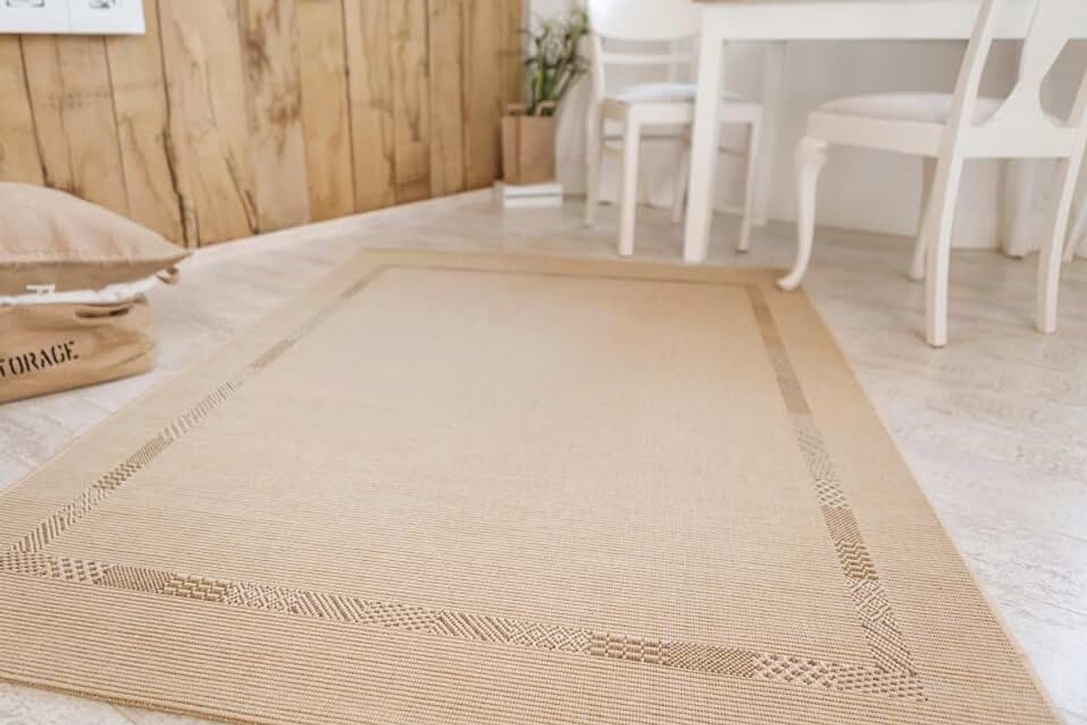 Andiamo Louisville, Louisville, binnen en buiten, geweven tapijt zonder pool rand, polypropyleen, beige, 160x230