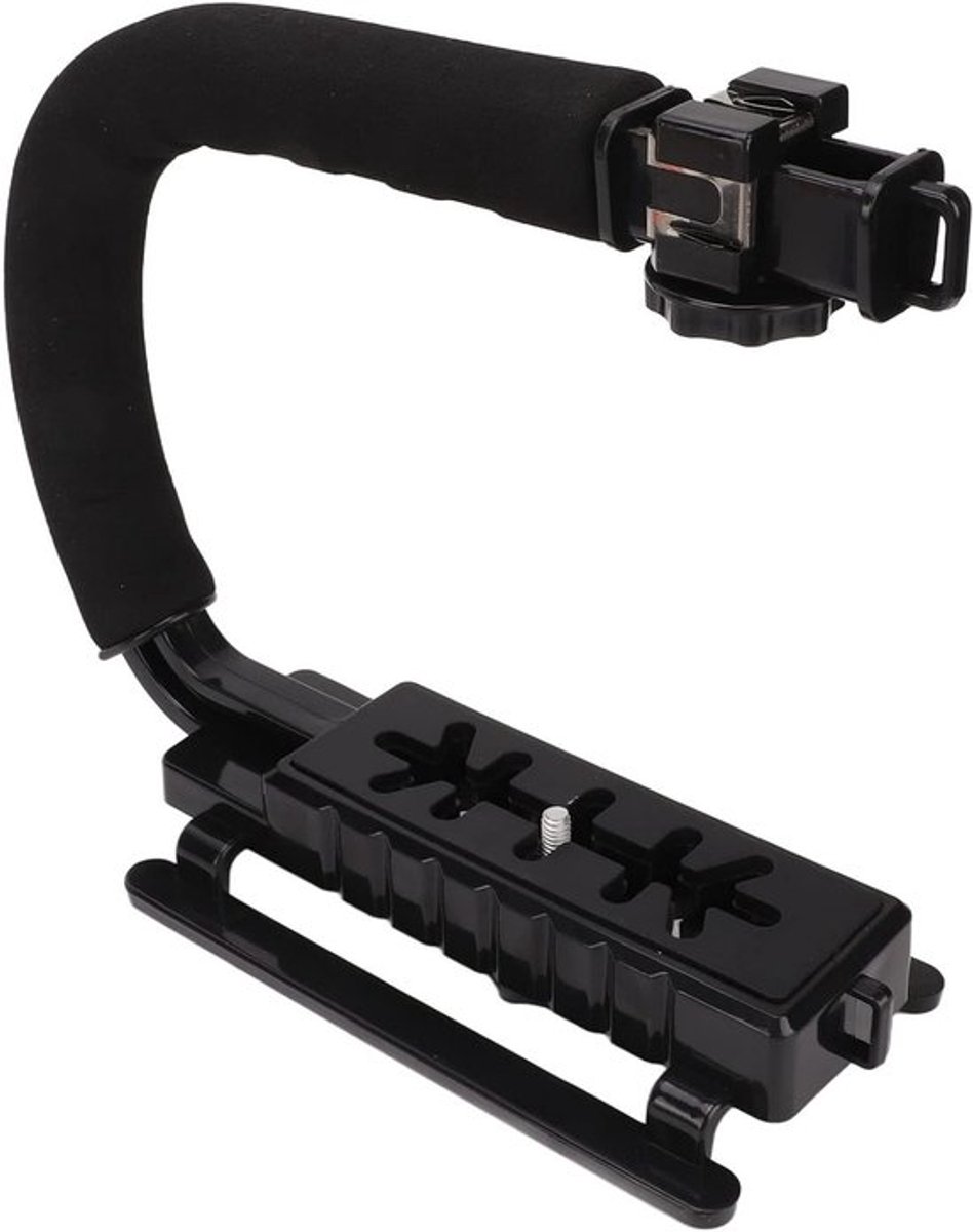 Stabilisatiehandgreep met Accessoire Bevestiging voor Camera's en Camcorders, Geschikt voor Nikon, Sony en Pentax