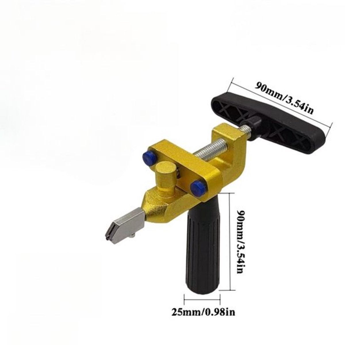 Geïntegreerde tegelzaag, multifunctionele tegelopener, 2-in-1 glas snijder, glas- en tegelzaag, handgereedschap, handmatig draagbaar gereedschapskit, zwart