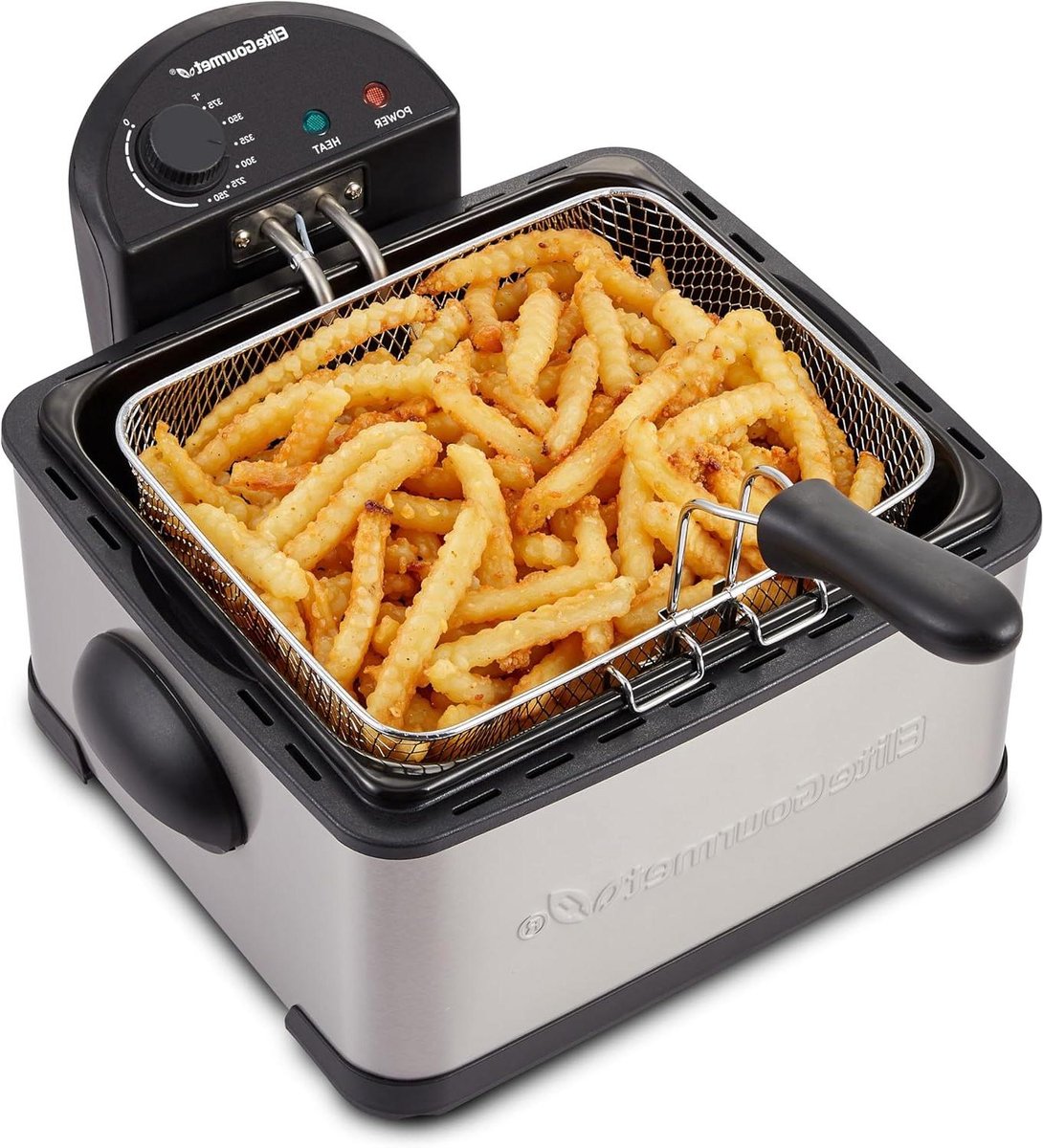 Elektrische Friteuse - Frituurpan - Lekkere Snacks Maken - Snelle Opwarmtijd - 42 Liter - Roestvrij Staal