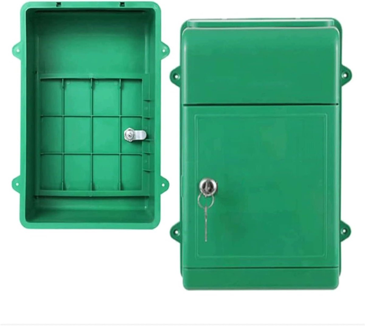 Brievenbus Wandmontage - Postbus Buiten - Post Ontvangen - Milieuvriendelijk Plastic - 265x10x346cm - Groen