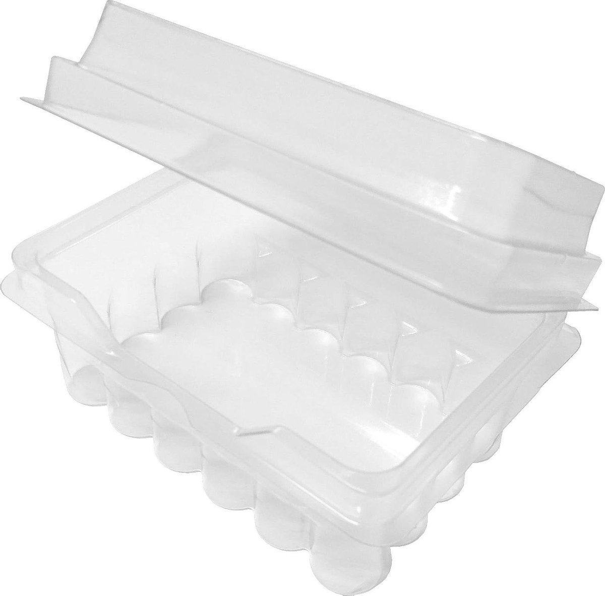 Batterij Doos - Batterijhouder Organizer - Batterijen Opbergen - Stapelbaar Transparant - 100 Stuks - Transparant