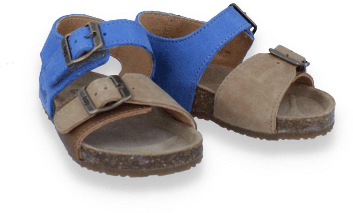 Bopy Jongens Sandaal Cognac/jeans | Maat: 27