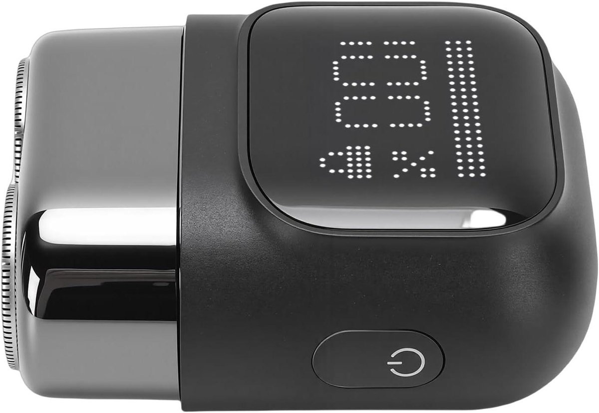 Elektrische Baardtrimmer - Gezichts trimmer Heren - Snel Verzorgen - LCD Display - 18 x 14 x 5 cm - Zwart