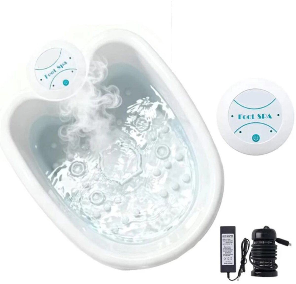 G&G ionisch voetbad - Voetspa - Voetenspa - Wellness - Draagbaar - Ioniserend - Warm water - Detox - Voetbadzout - Elektrisch