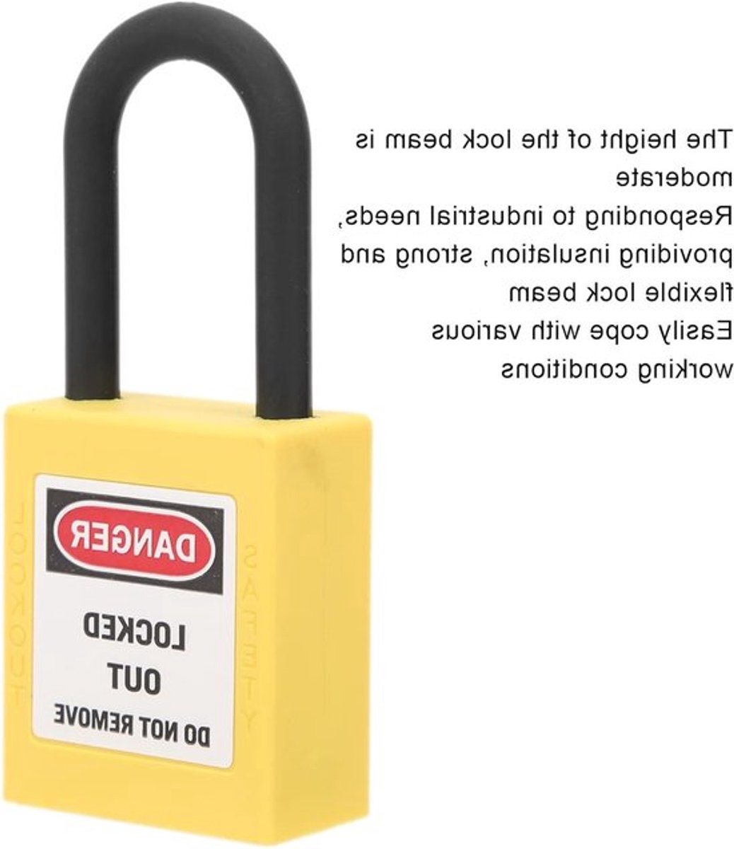 Veiligheidslot Set met 10 Hangsloten en 20 Sleutels - Stofdichte Lockout Tagout Oplossing voor Industrie, Isolatiefabrieken en Veiligheidsmaatregelen