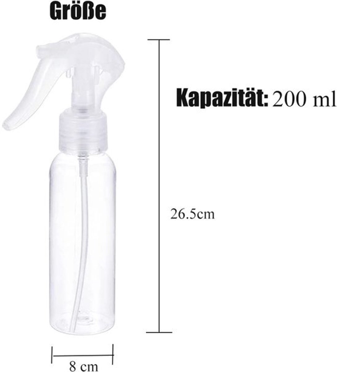 3 Stuks 200 ml Spuitflessen Met Kleine Trechters Voor Huishouden En Tuin