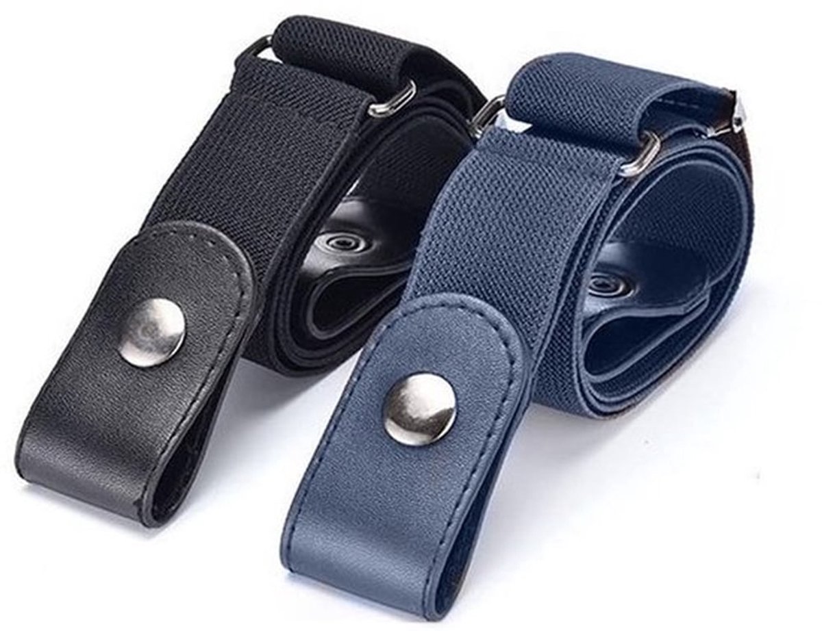 Elastische Riem - 2 Stuks - Verstelbare Riem - Onzichtbare Riem - Comfortabel Elastisch Materiaal - Tot 105 cm Verlengbaar