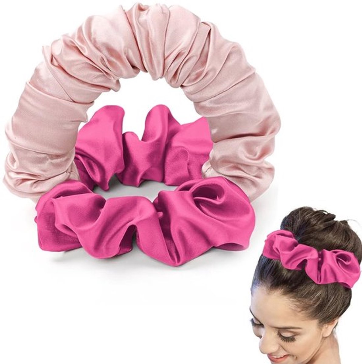 Haarelastiek Hittevrij - Warmtevrije Krullen - Zacht Elastisch - Luxe Haaraccessoire - Geschikt voor Middellang Haar - Zijdeachtig en Glanzend Haar - Krulspelden
