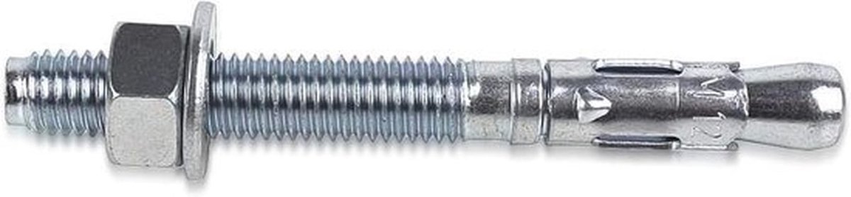 Industrieel Anker voor Hoge Belastingen M8 - Set van 10 - Roestvrij Staal - Metalen Studplug of Wiganker