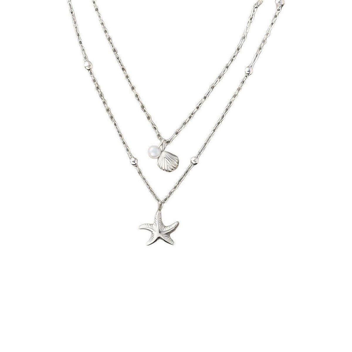 Ketting – 45 cm + 5 cm – Ketting met hanger – Veelzijdig – Sleutelbeenderketting – Halsketting – Verstelbaar – Decoratieve ketting – Lange ketting – Modieus – Veelzijdig – Geschikt voor dagelijks gebruik