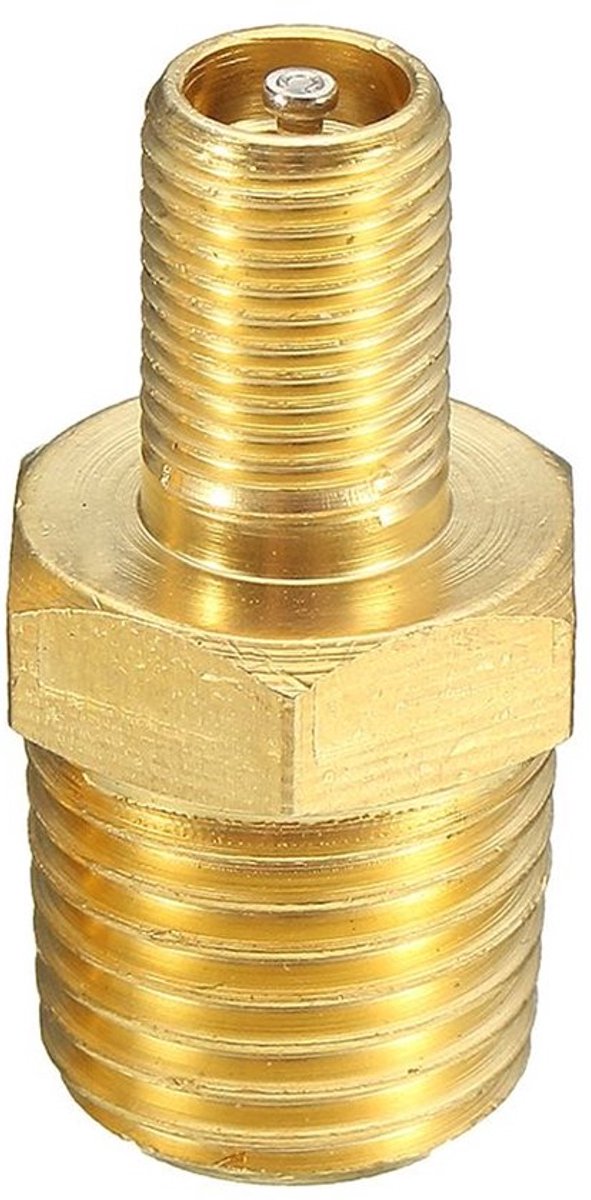 Vulventiel 1/4 Inch NPT - Vernikkeld Messing - Luchttank Ventiel - 200psig Werkdruk - Zwarte Kunststof Dop - Luchtventiel
