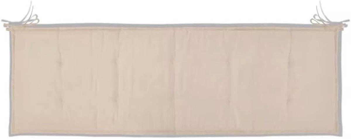 Tuinbank kussen, waterdicht, bankkussen, zitkussen, bankkussen, bankkussen, zitkussen, bankkussen, oplegkussen, crèmekleurig, 150 × 50 × 3 cm