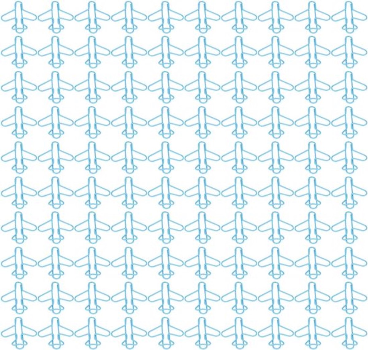 Lieve 100 Stuks Paperclips in de Vorm van Vliegtuigen, Schattige Bookmark Clips voor Notitieboeken en Uitnodigingen, Perfect voor Feestjes en Organisatie