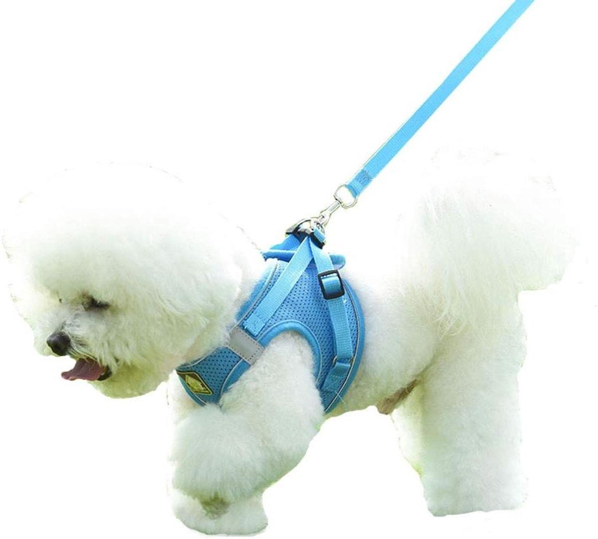 Huisdier Harnas - Veiligheidsharnas Kat - Buitenwandelingen - Ademend Net - Borstomvang 23-33 cm - Blauw