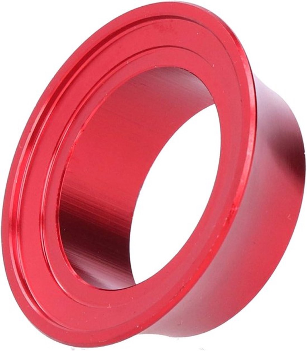 Taper-washer aluminium fietsvoorvork conische stuurpen spacers racefiets rood LED.