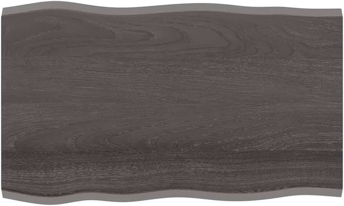 Tafelblad bureaublad tafelblad vervangend tafelblad reserveonderdeel houten plaat voor eettafel salontafel tuintafel 100x60x2 cm massief eiken behandeld boomrand