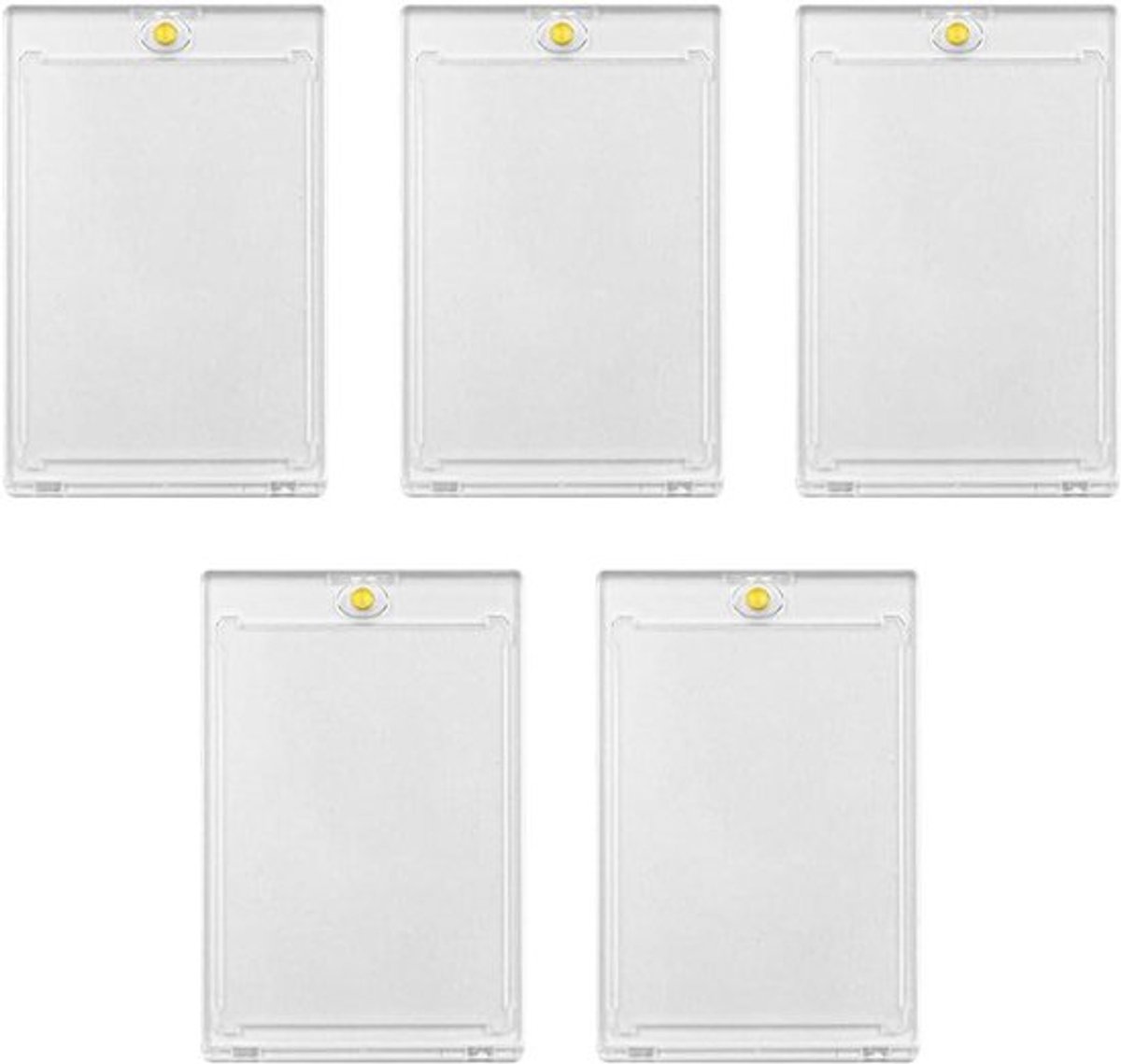 Magnetische Kaarthouder Harde Beschermende Opbergdoos - Gamekaarten - 5 Stuks - Compatibel met [Merk] - Zwart