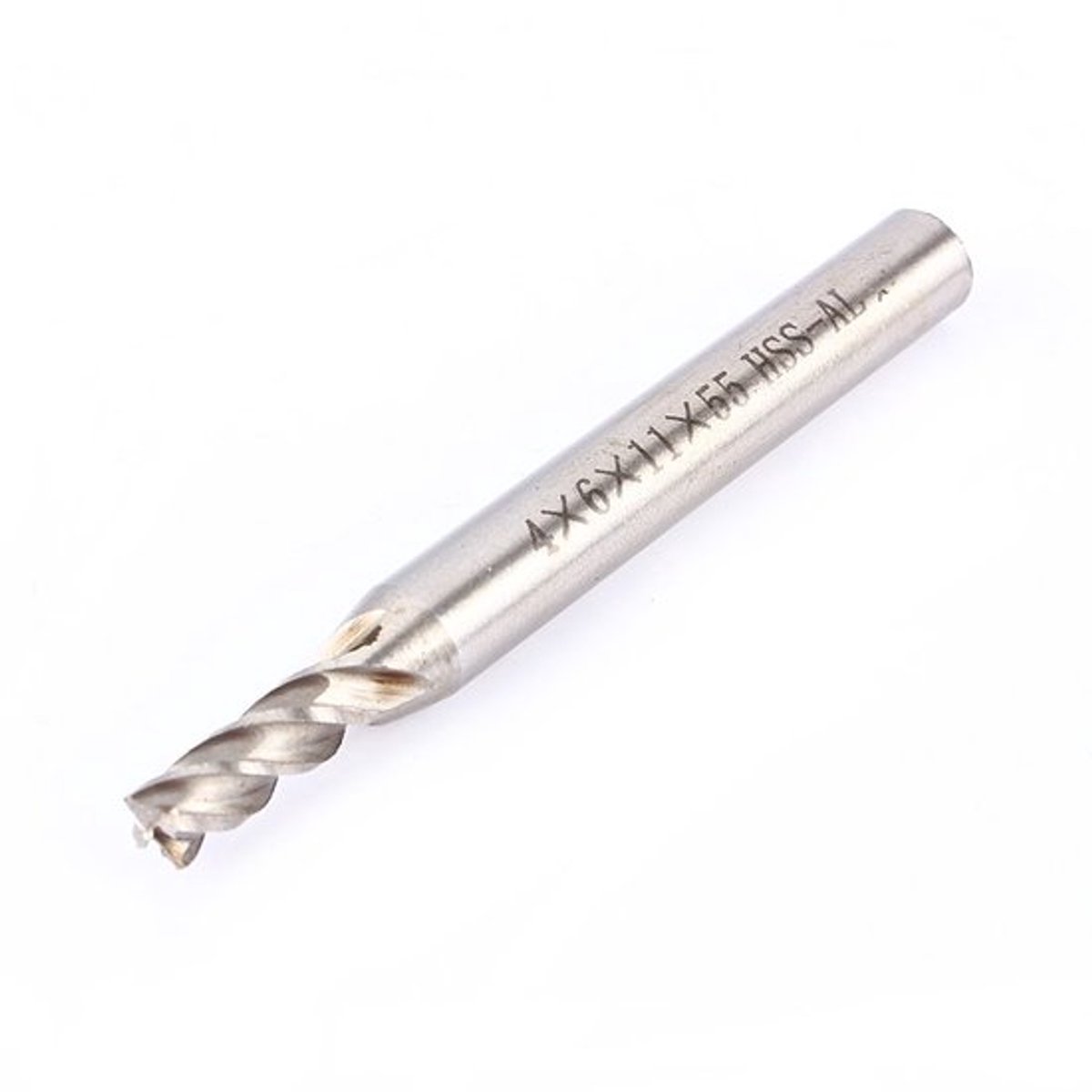 Schachtfrees HSS 4 mm - CNC Cilinderschacht - Snijdiameter 4 mm - Totale Lengte 55 mm - Slijtvast - Geschikt voor Aluminium/Gietijzer - Frees