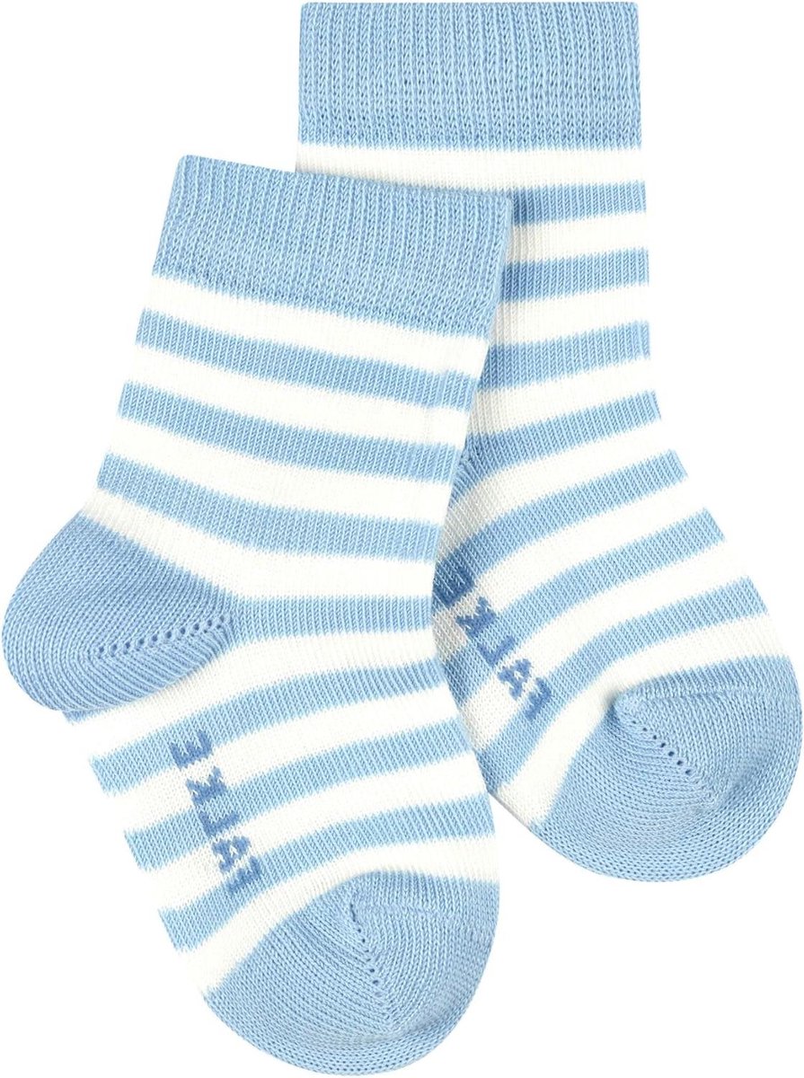 Babysokken - Kindersokken - Dagelijks gebruik - Huidvriendelijk katoen - 1 paar - Blauw gestreept