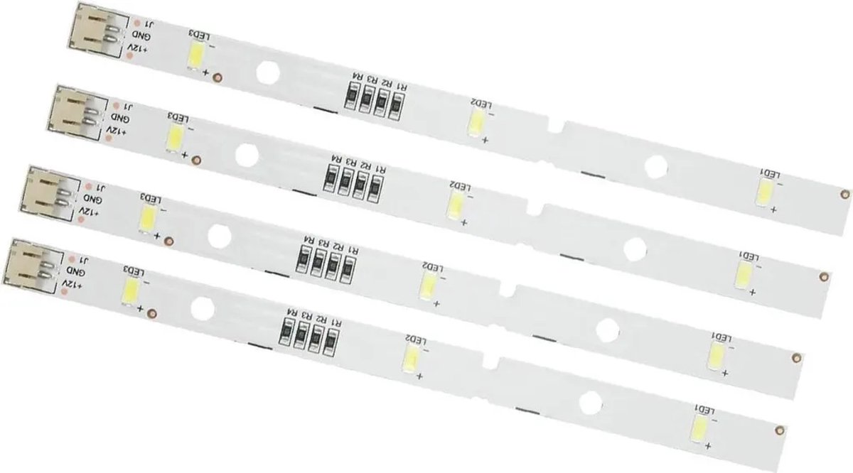 Drie LED-lichtstrips, speciaal ontworpen Geschikt voor koelkasten, vervangbare koelkastverlichting, Geschikt voor Rongsheng/Hisense koelkasten, Geschikt voor algemene verlichting.