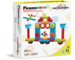 Tactic Picasso Tiles - Constructiespeelgoed - Hedgehog Building Blocks - Bouwspeelgoed - STEM Speelgoed - Creatief Bouwspeelgoed - 41-Delig - Vanaf 3 Jaar
