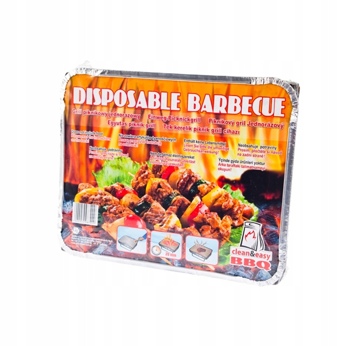 Wegwerp BBQ Grill - Compact & Draagbaar - 31x24x5cm