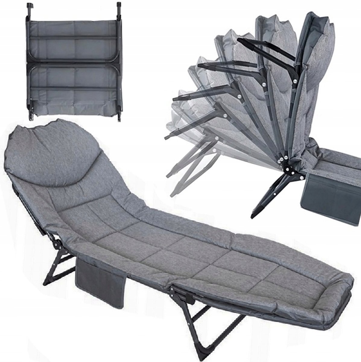 Opvouwbaar Ligbed Tuin & Camping - Lichtgewicht & Comfortabel