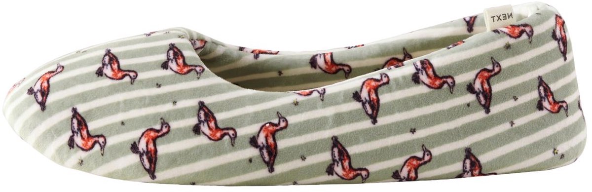 Next - Dames - Ballerina's met print - Groen
