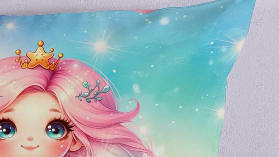 Pure dekbedovertrek zeemeermin prinses - 1 persoons 140x200/220 cm - Roze - Microvezel van Pure — afbeelding 5