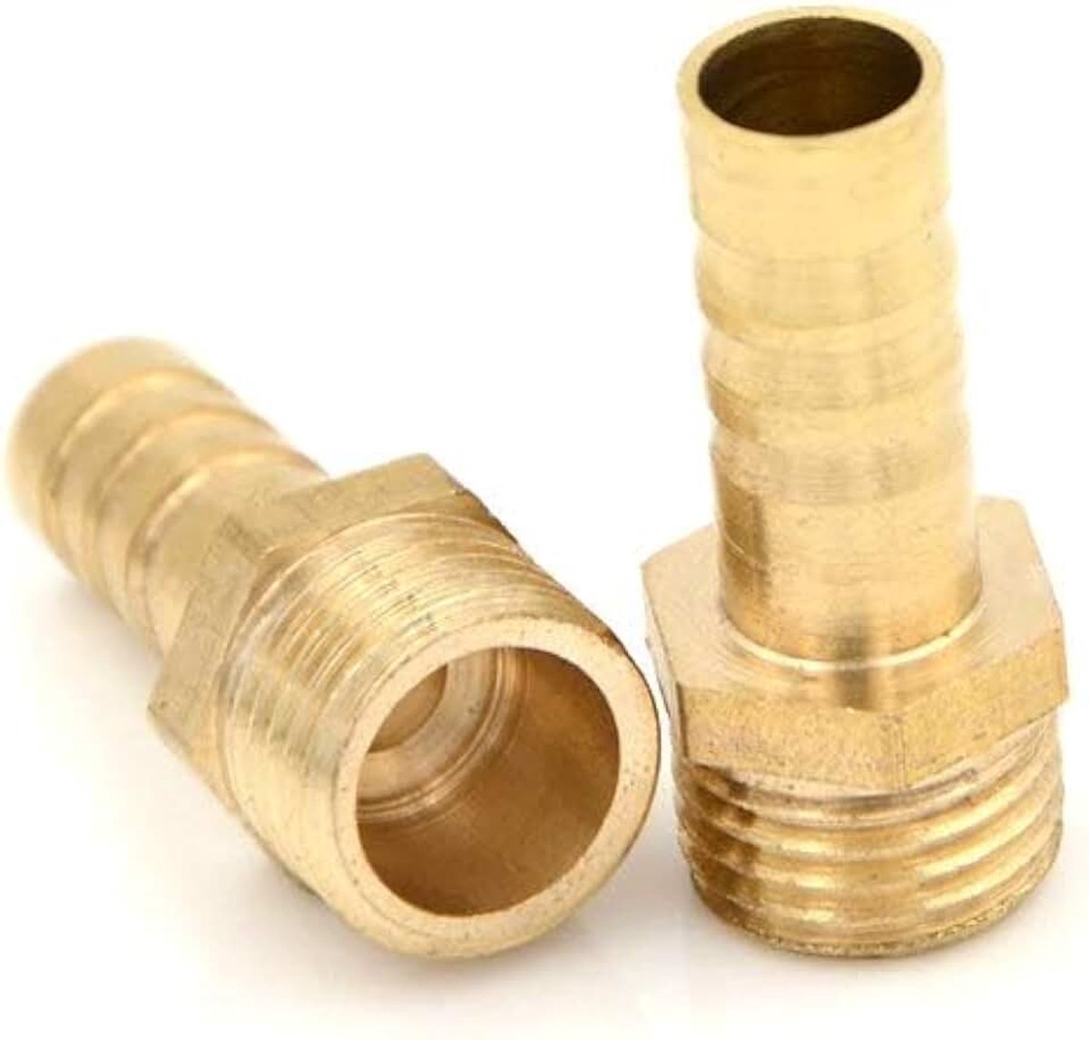 BSP schroefdraad BE-TOOL 3/8 inch buitendraad buisfitting 16 mm weerhaak slang staart connector voor vijver/zwembad/slangpijpadapters (Pack van 2)