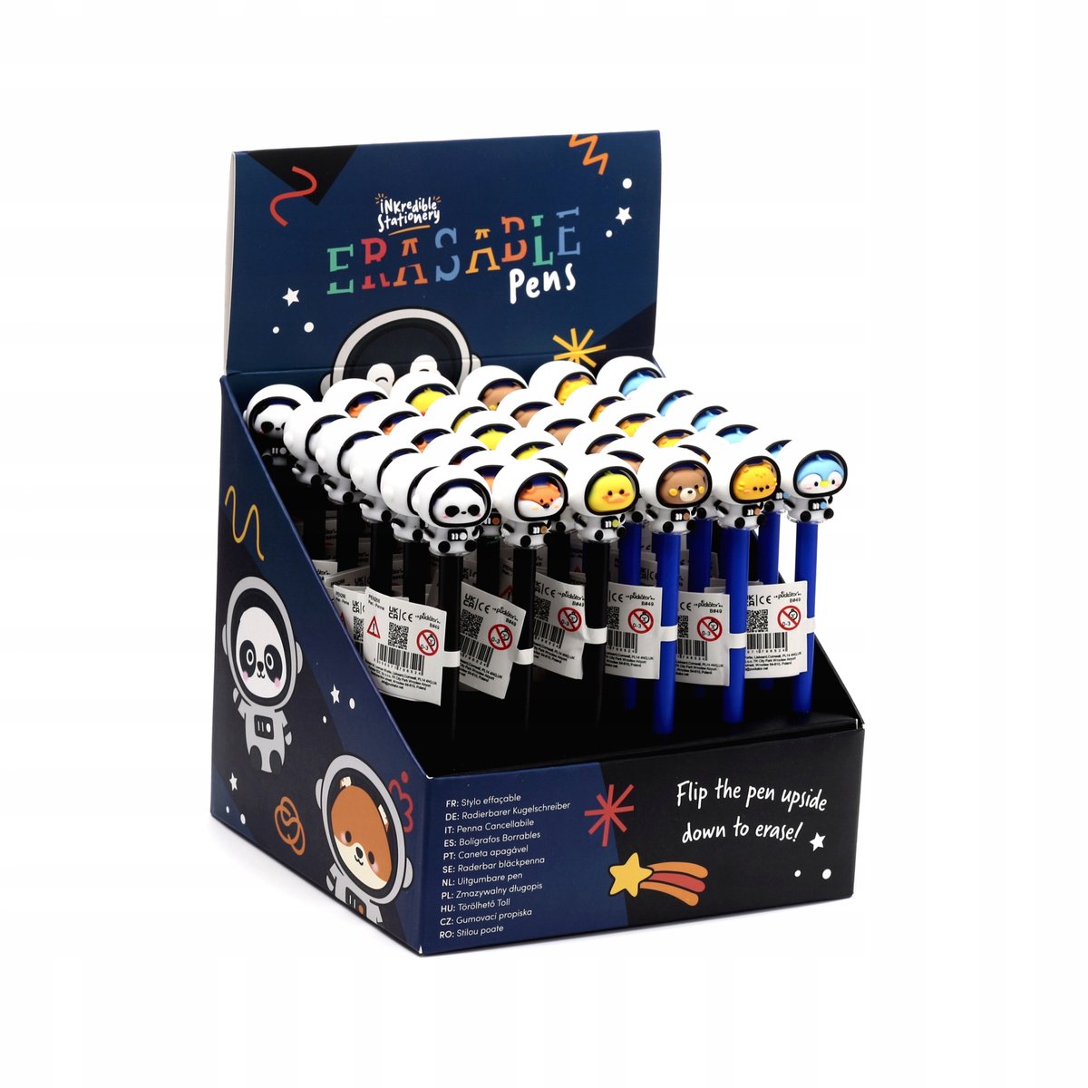 Uitwisbare Pen Adoramals Astronauten met PVC-hoesjes
