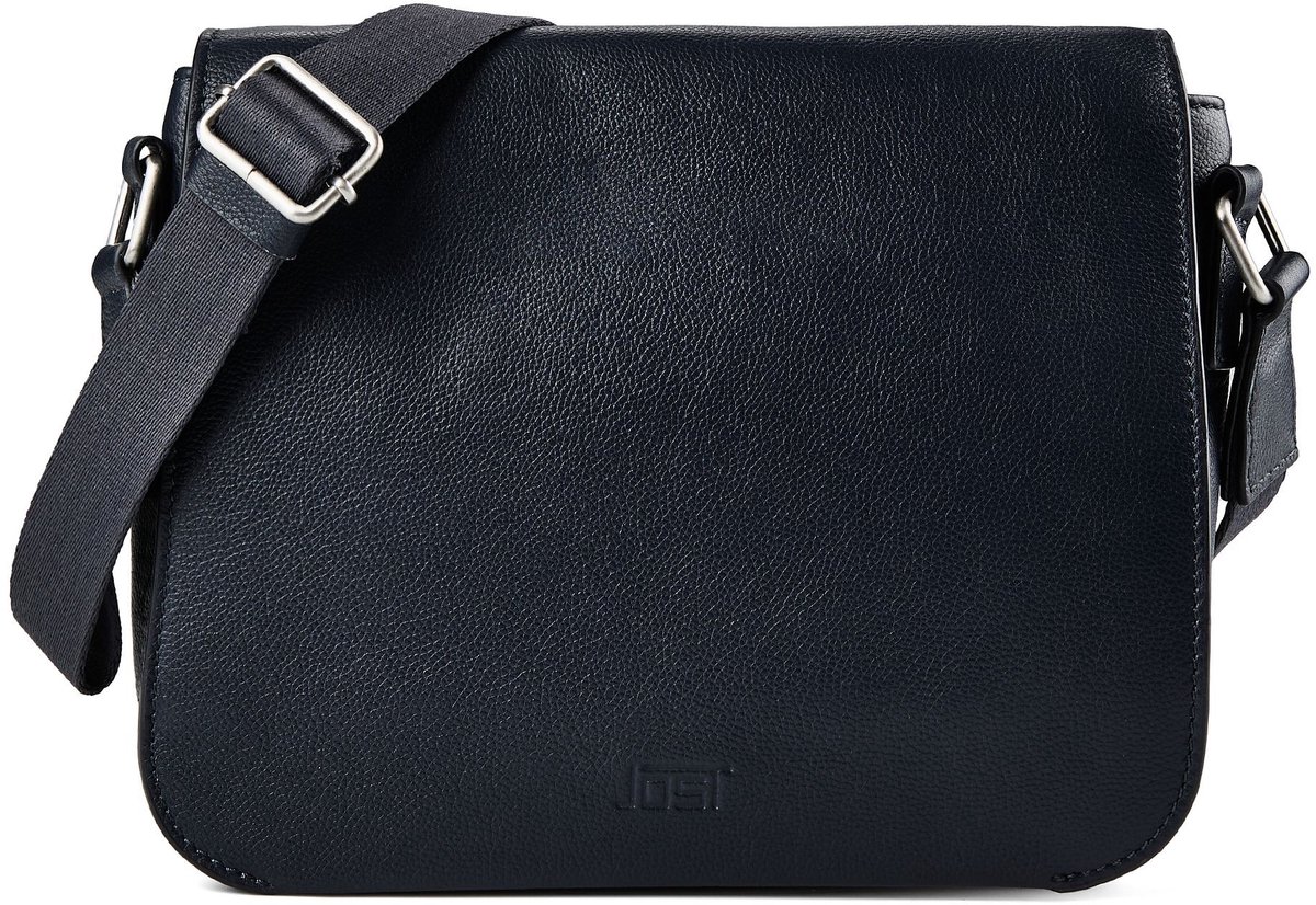 JOST Leren schoudertas Lysa Shoulder Bag Navy donkerblauw
