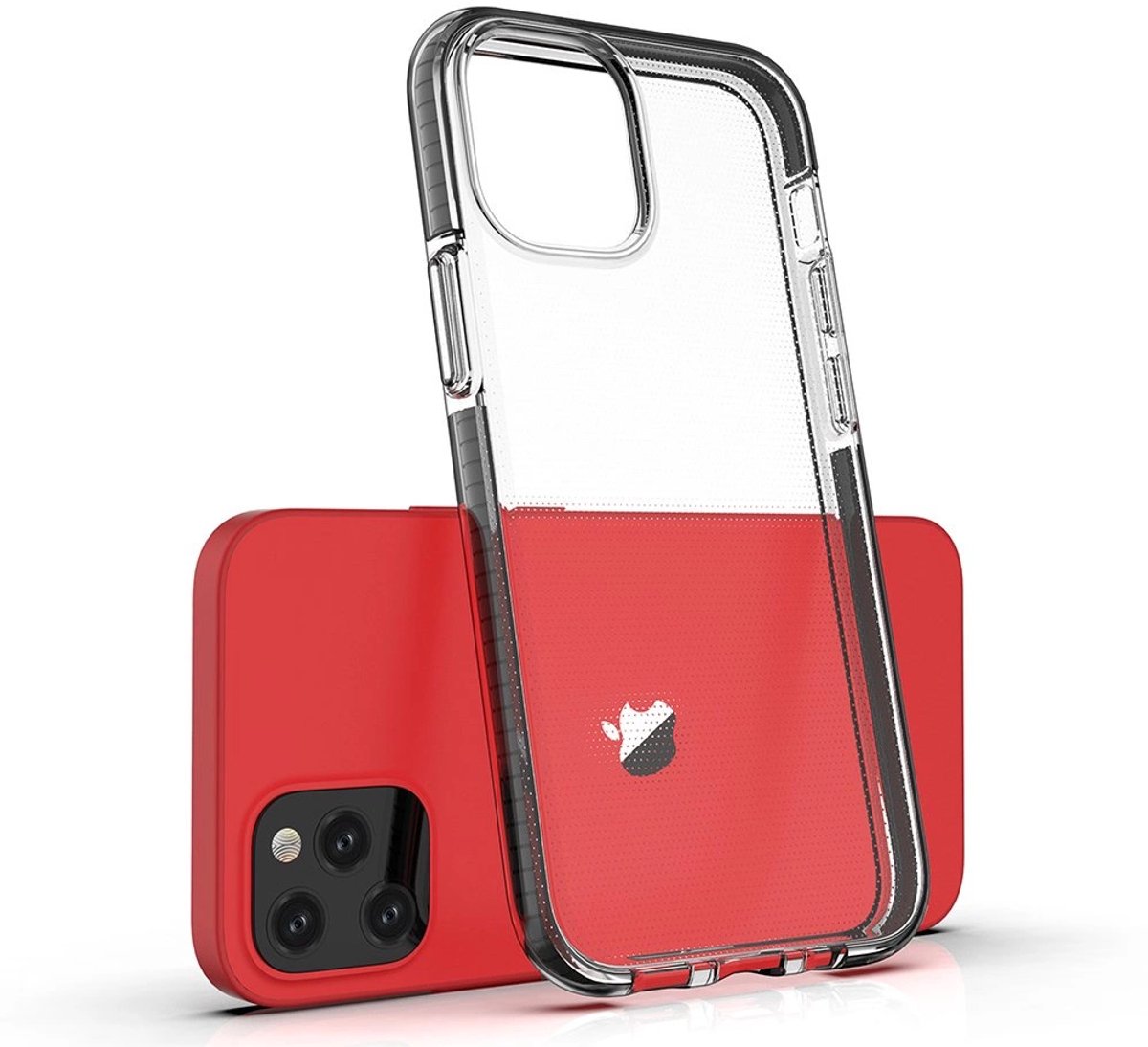 Hurtel Spring Case Gel Cover Voor Iphone 12 Mini Met Gekleurd Frame