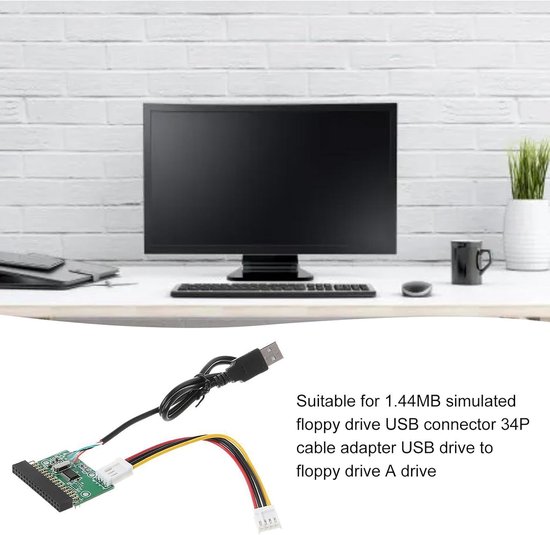 Externe diskettestation - USB-converter - Gegevens overzetten - Plug and play - 144 MB - Zwart — afbeelding 5