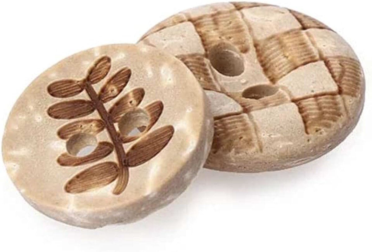 50 stuks 5 stijlen houten bedrukte knopen 2 gaten decoratieve knopen voor kleding breien haken