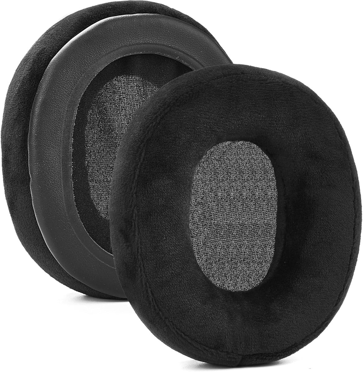 7 Velour Dikkere Upgrade Kwaliteit Oorkussens - Vervangende Oorkussen Schuimhoes Compatibel met ATH-M50x, M40, MDR-7506 Hoofdtelefoon