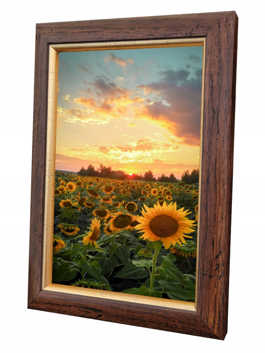 Houten Fotolijst 13x13 cm SARA - Bruiloft, Doop, Vierkant