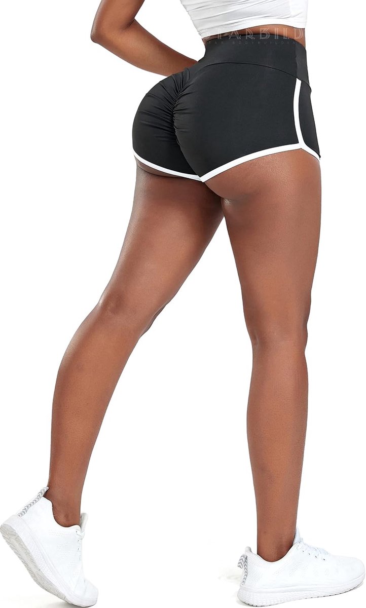 Push-up shorts voor dames, sexy, hoge taille, scrunch, korte leggings, sport, hotpants, zomer, workout, hardloopbroek, S